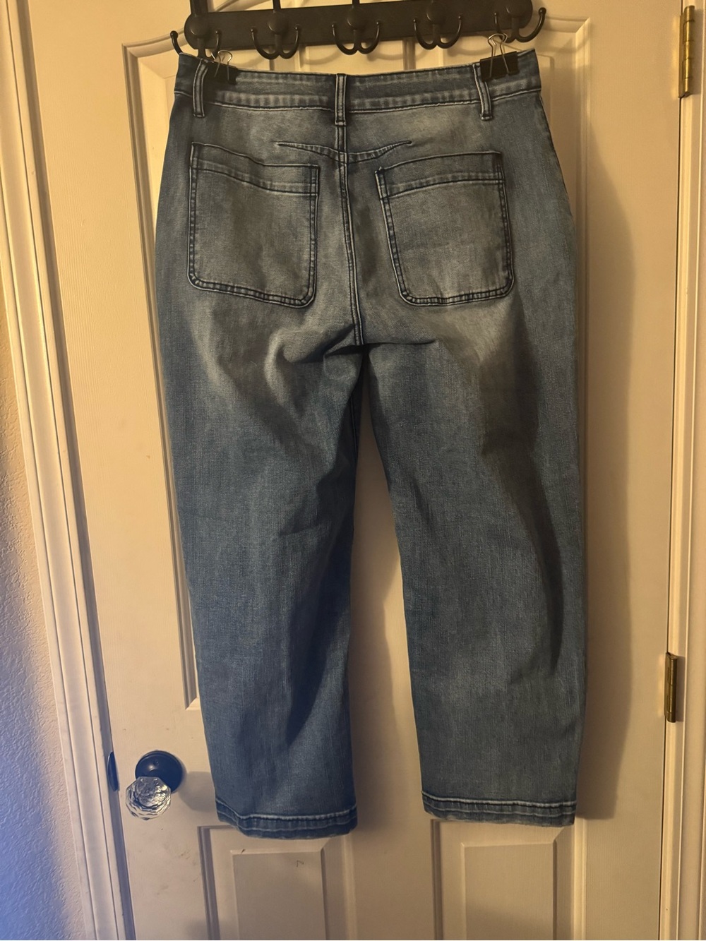 Flamingals Women’s Washed Blue Straight Leg Jeans - Picture 2 of 3